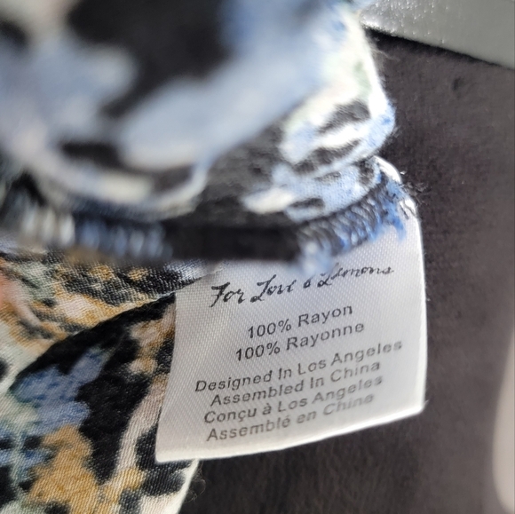 For Love & Lemons Watercolor Floral Keyhole Swing Dress Size Small - Picture 10 of 10